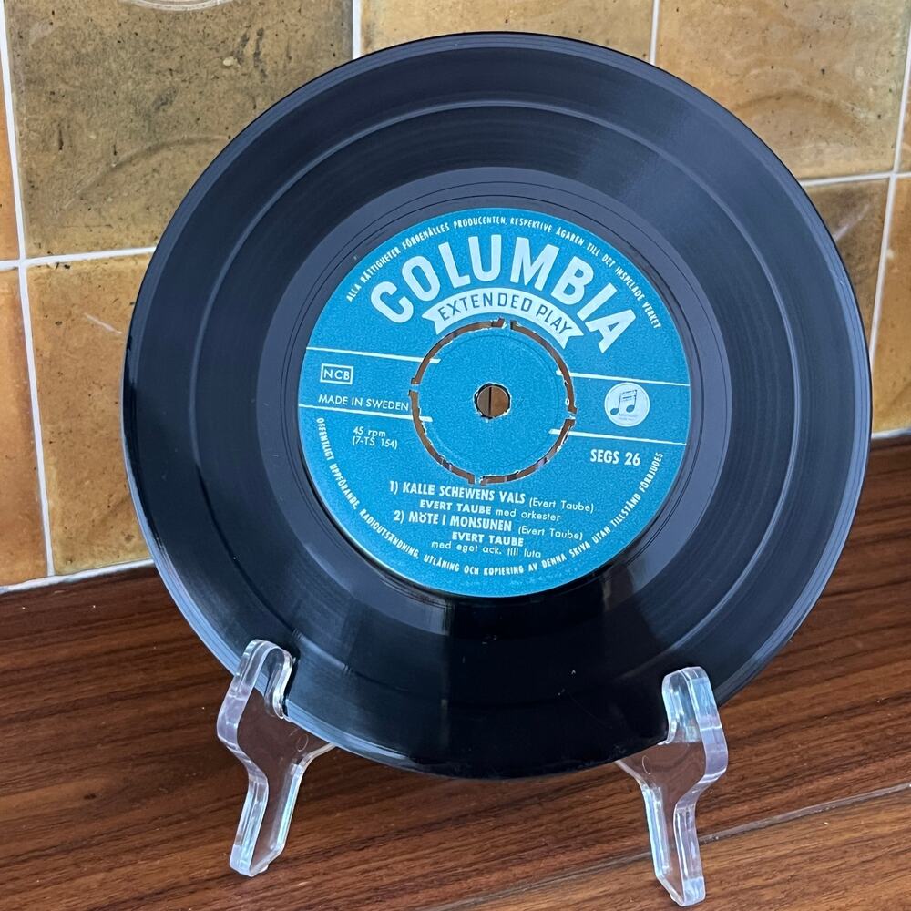 Evert Taube Calle Schewens Vals 7" 45rpm EP 1956 Columbia SEGS-26 Sweden - Picture 4 of 7